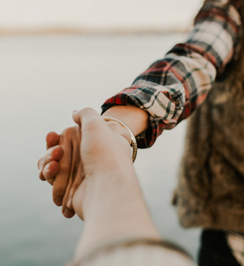 people holding hands